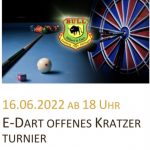 E-Dart: Offenes Kratzerturnier am 16.06.2022
