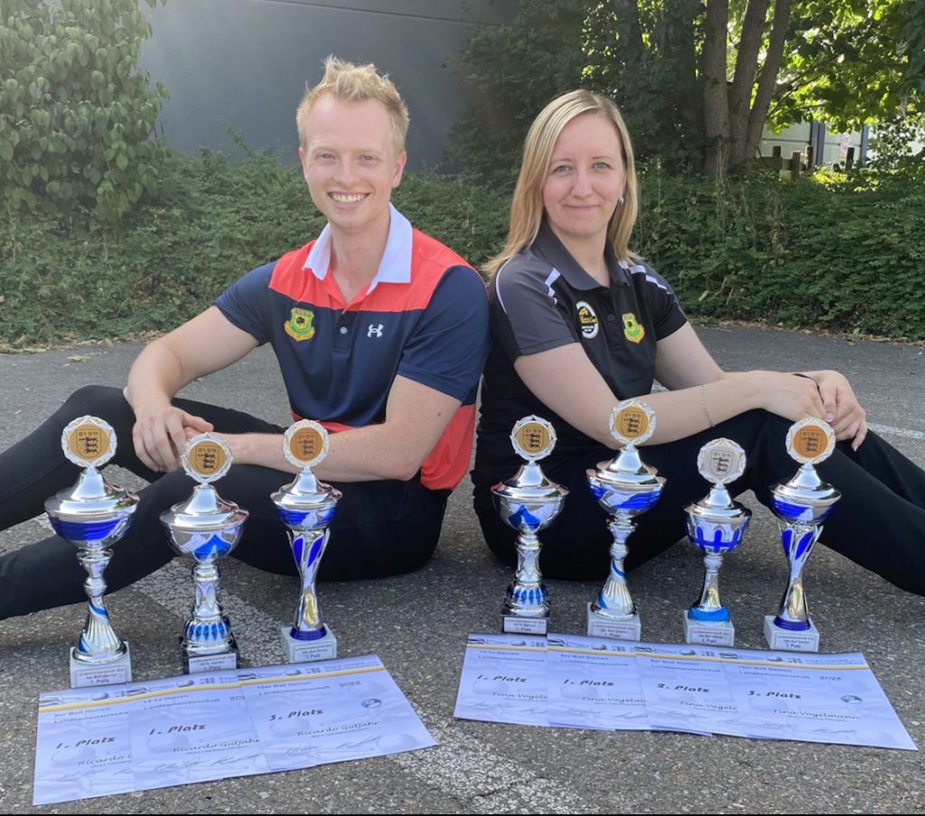 Billard: Tina und Ricardo beenden Landesmeisterschaften Baden-Württemberg mit 7 Pokalen